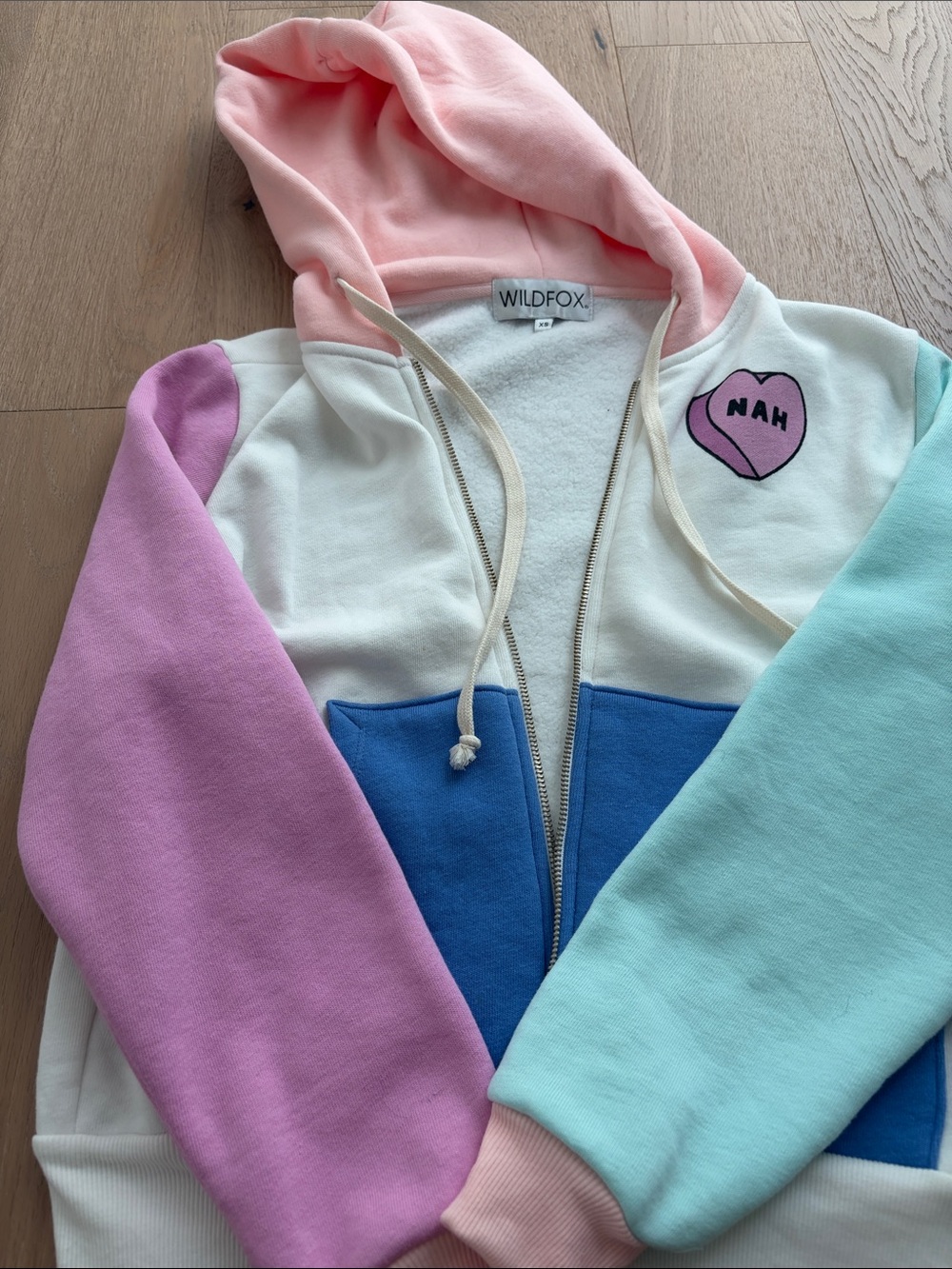 Wildfox Hoodie Pastel Multicolor XS